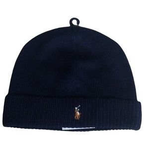 Last one! Polo Ralph Lauren mens hat 100% merino wool navy